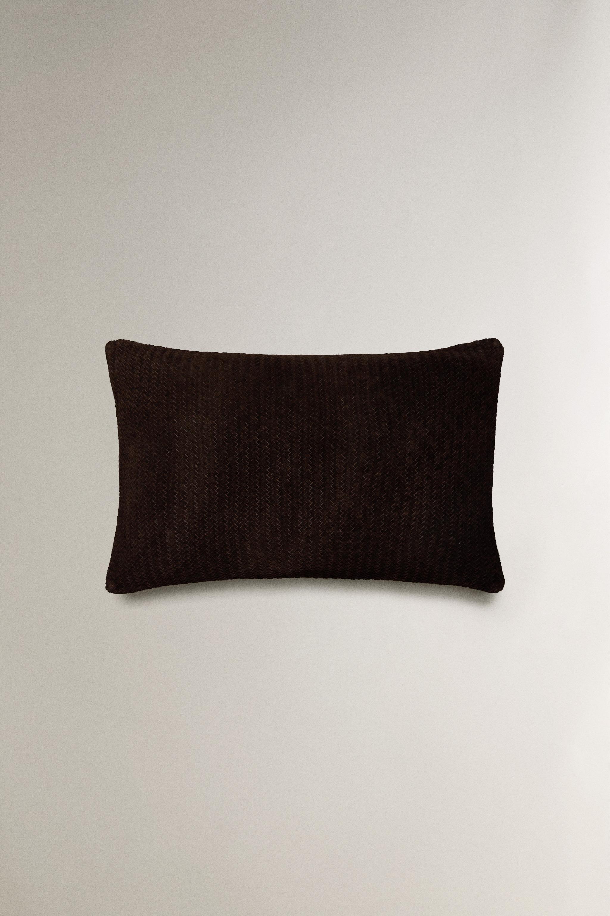 HOUSSE DE COUSSIN CUIR